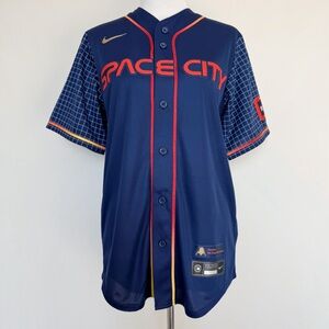 Nike Houston Astros Space City Connect Baseball Jersey Alex Bregman Mens Small